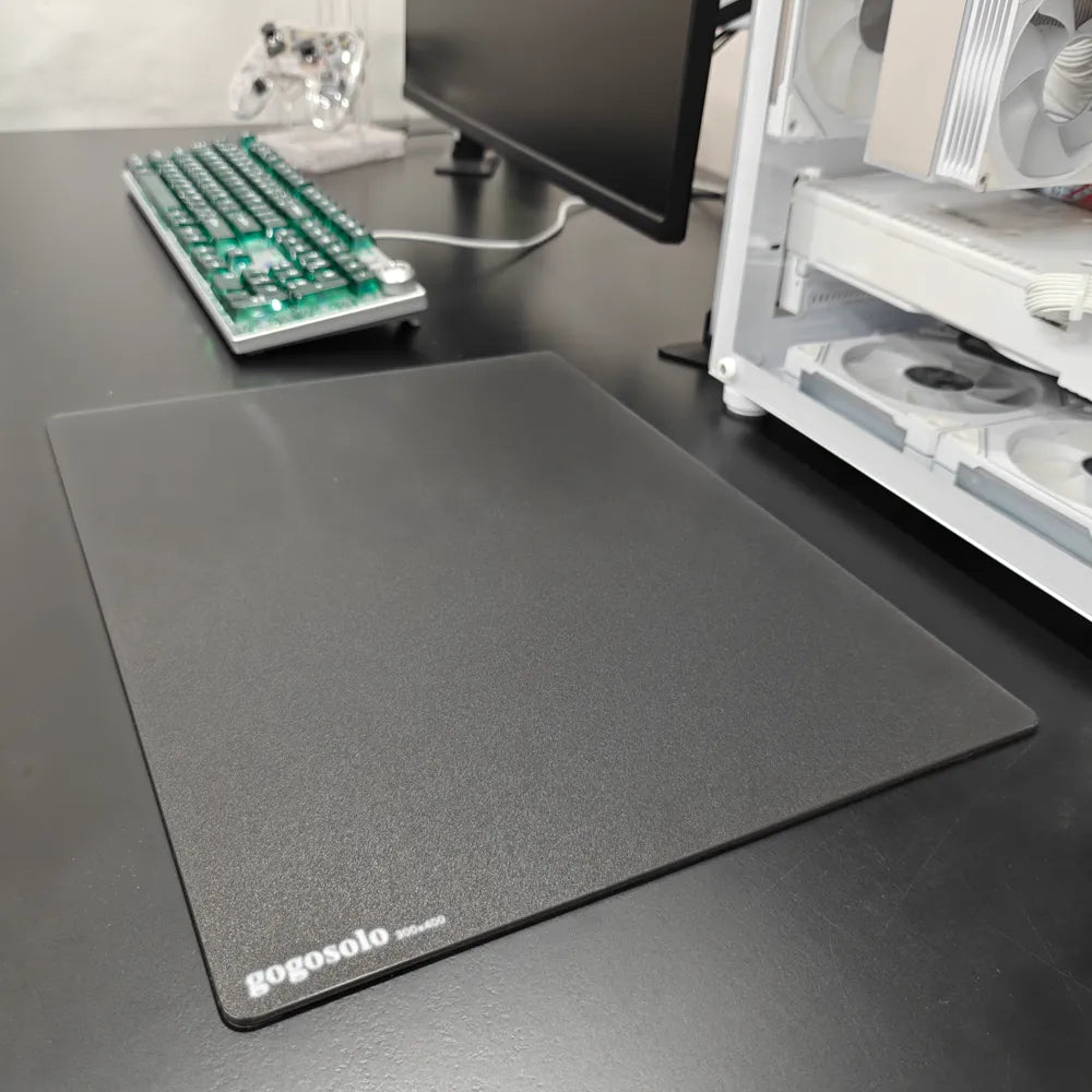 gogosolo Glass Mouse Pad Black