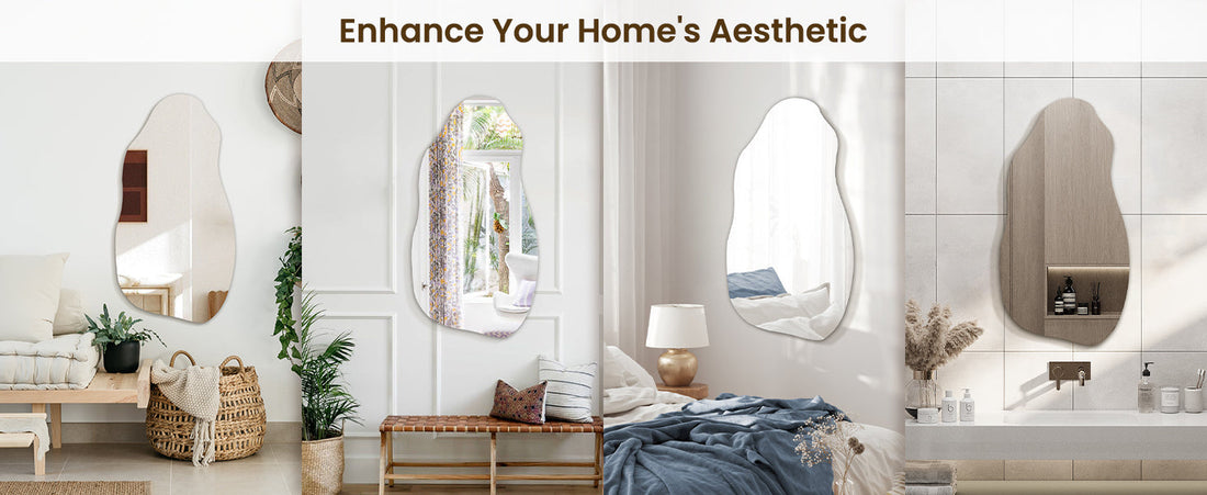 How do I decorate a full-length mirror?