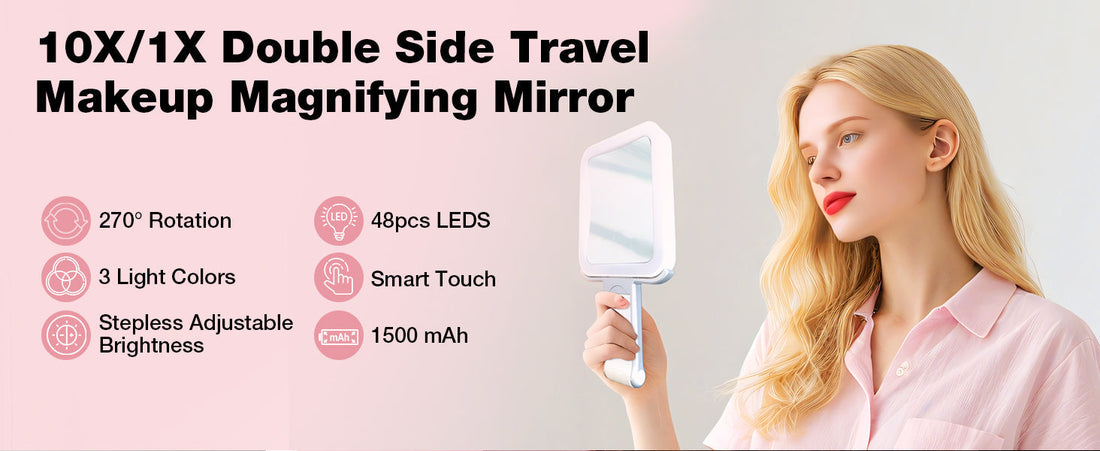 Illuminate Your Beauty Anywhere: The Perfect $29.9 LED Makeup Mirror for Travel