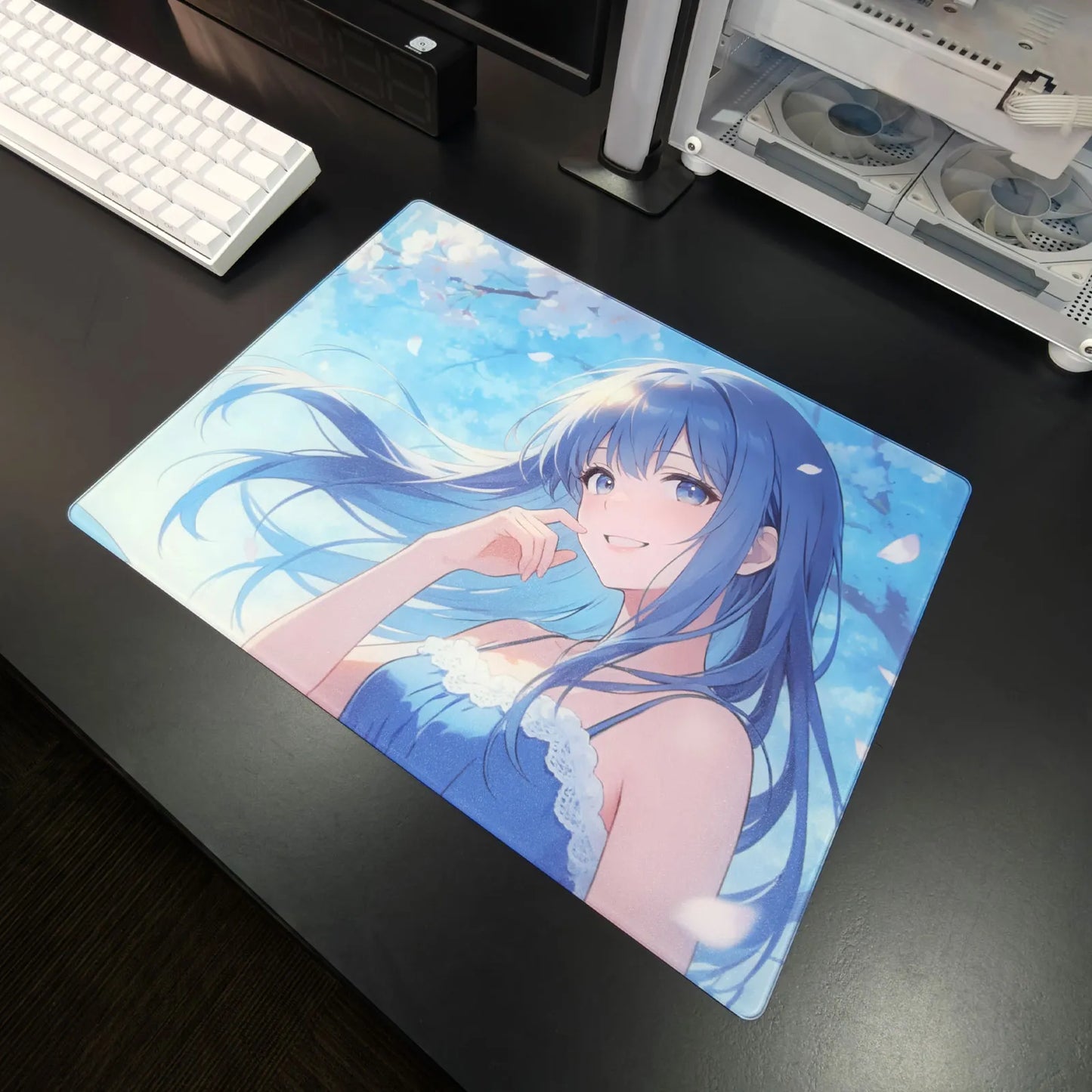 GOGOSOLO Skyline Sora glass mousepad