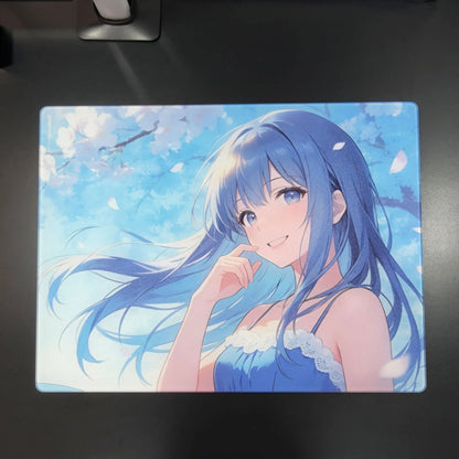 GOGOSOLO Skyline Sora glass mousepad